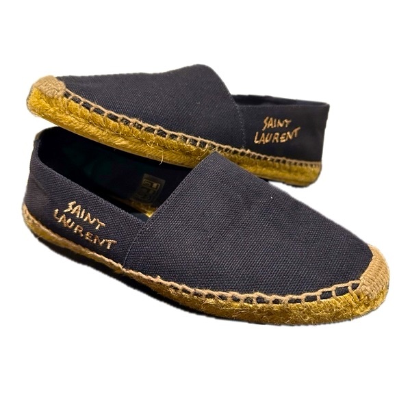Saint Laurent Signature Canvas Espadrilles 38.5 - Picture 2 of 7